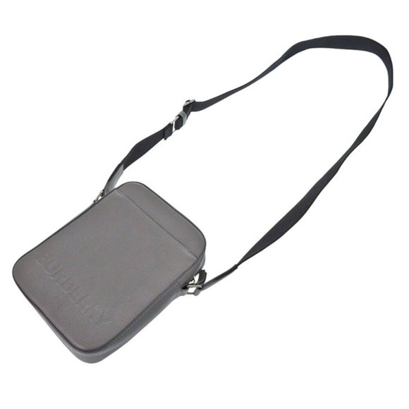 BURBERRY Gray Leather Shoulder Bag - Picture 6 of 8